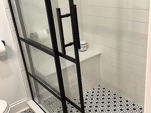New tile shower