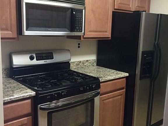 Kitchen with new cabinets. Stove has since been updated.