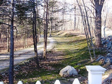 long, private driveway