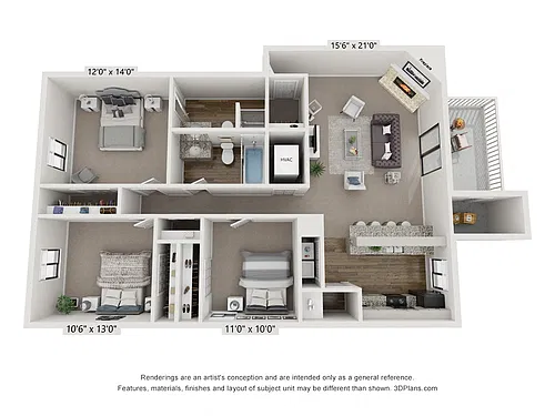 Floor plan Riverton - Renovated