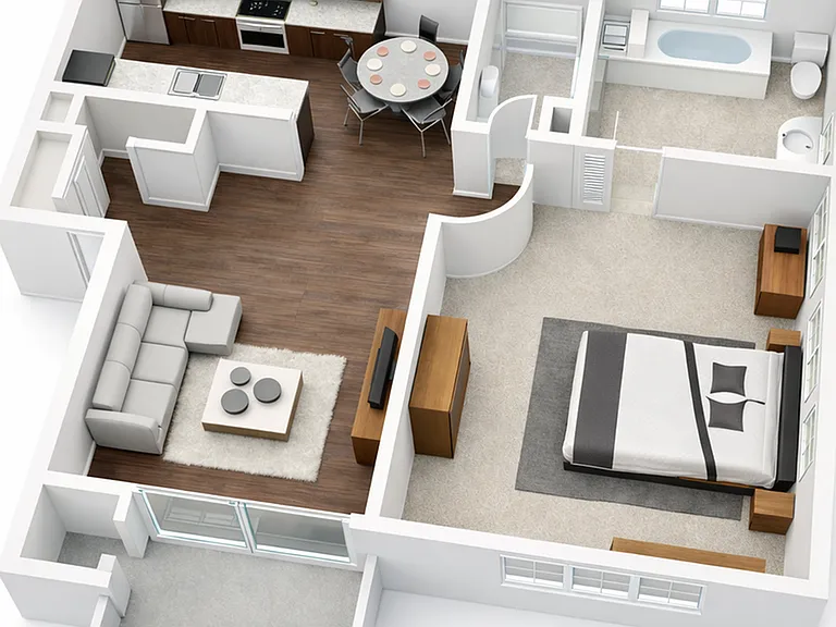 1A - 587sqft 1A - 587sqft