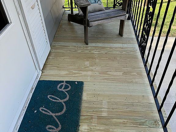 New flooring in balcony