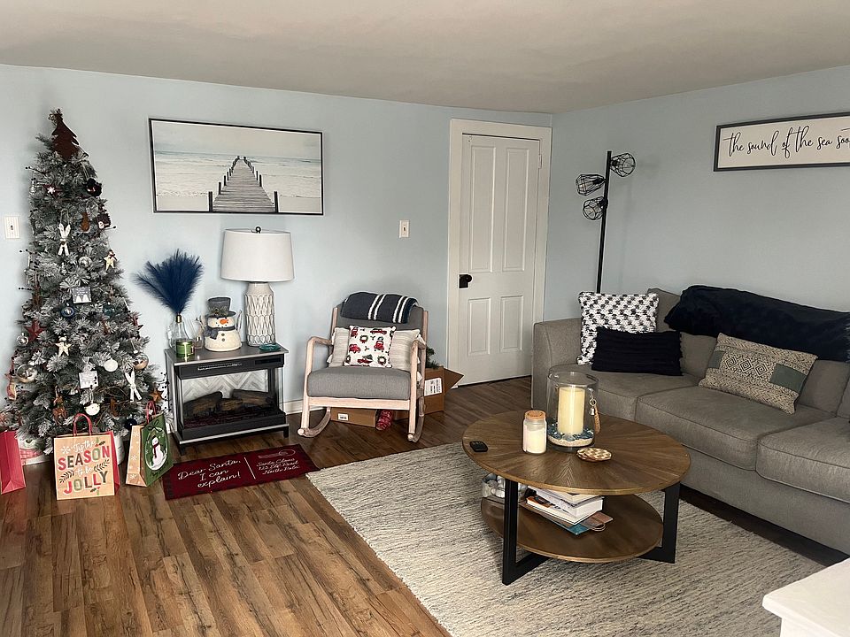 The beautiful living room.