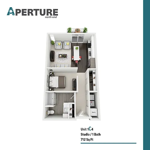 Floor plan 1C4 Convertible