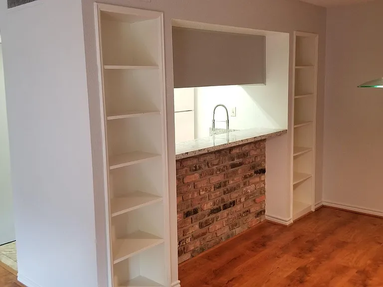 Large Built- Ins with Kitchen Pass Through