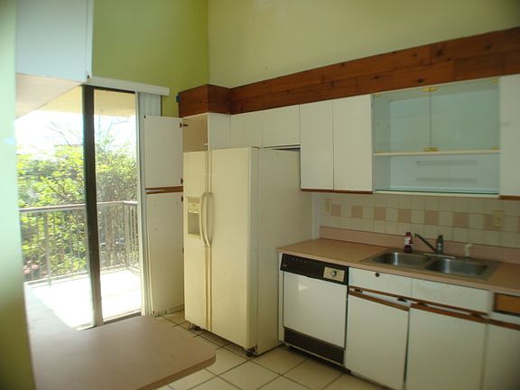 Kitchen with skylight. 