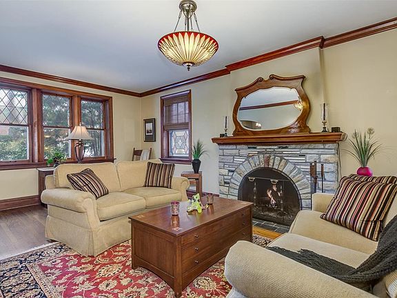 Living room looking toward front of house.