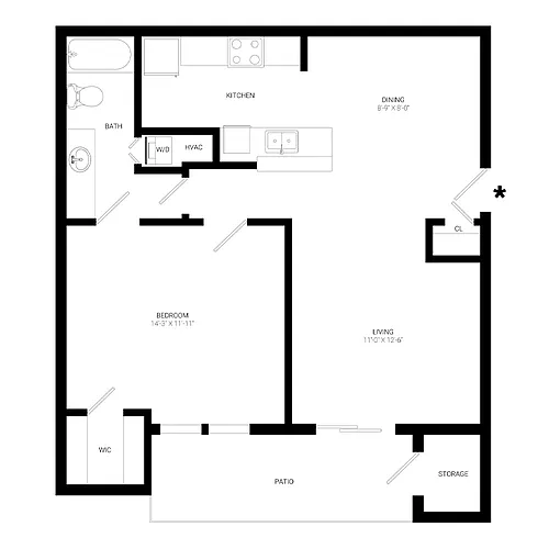Floor plan The Adams