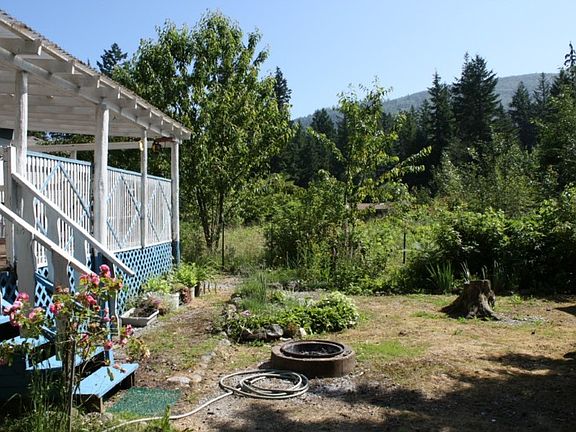 Part of the Large Back Yard with Mt. View