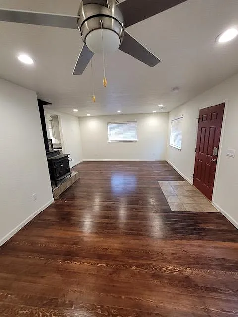 Living Room with Wood Burning Fireplace and Wood Flooring - 270 Westbrook Ln