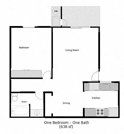 Floor plan One Bedroom