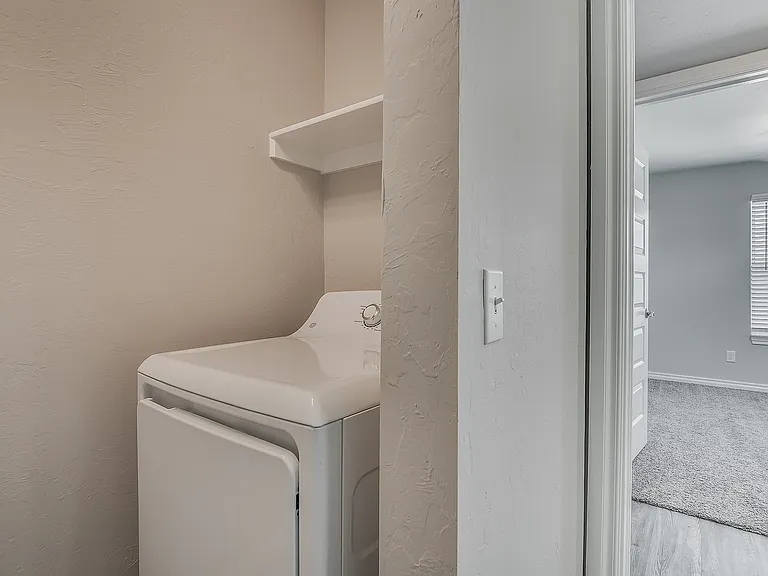 Effortlessly streamline your chores with this well-designed laundry nook.