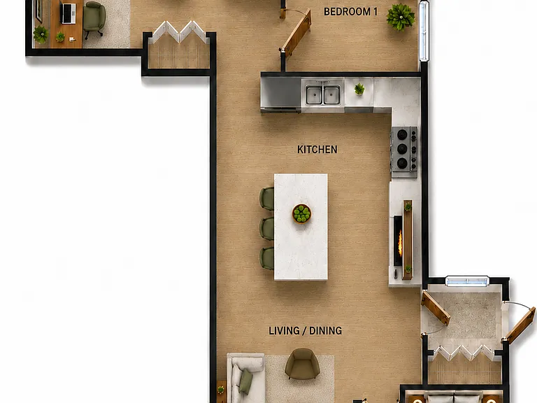 Actual Apartment Layout