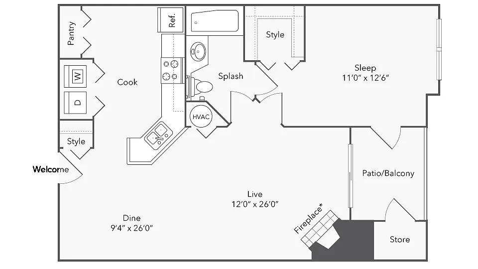 Floor plan Athens