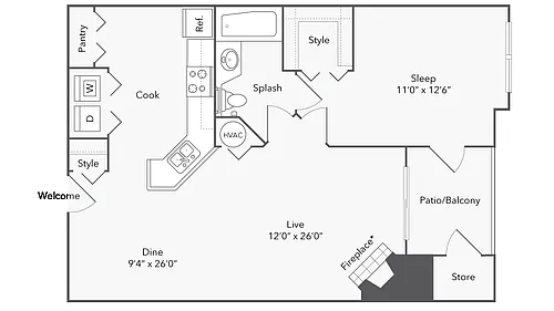 Floor plan Athens