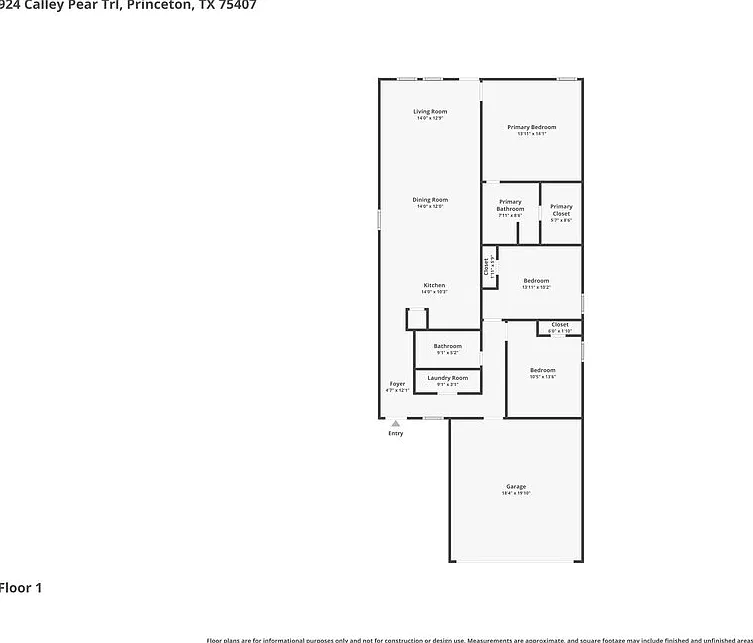 3 bed, 2.0 bath, 1402 sqft, $1,755 — Photo 2