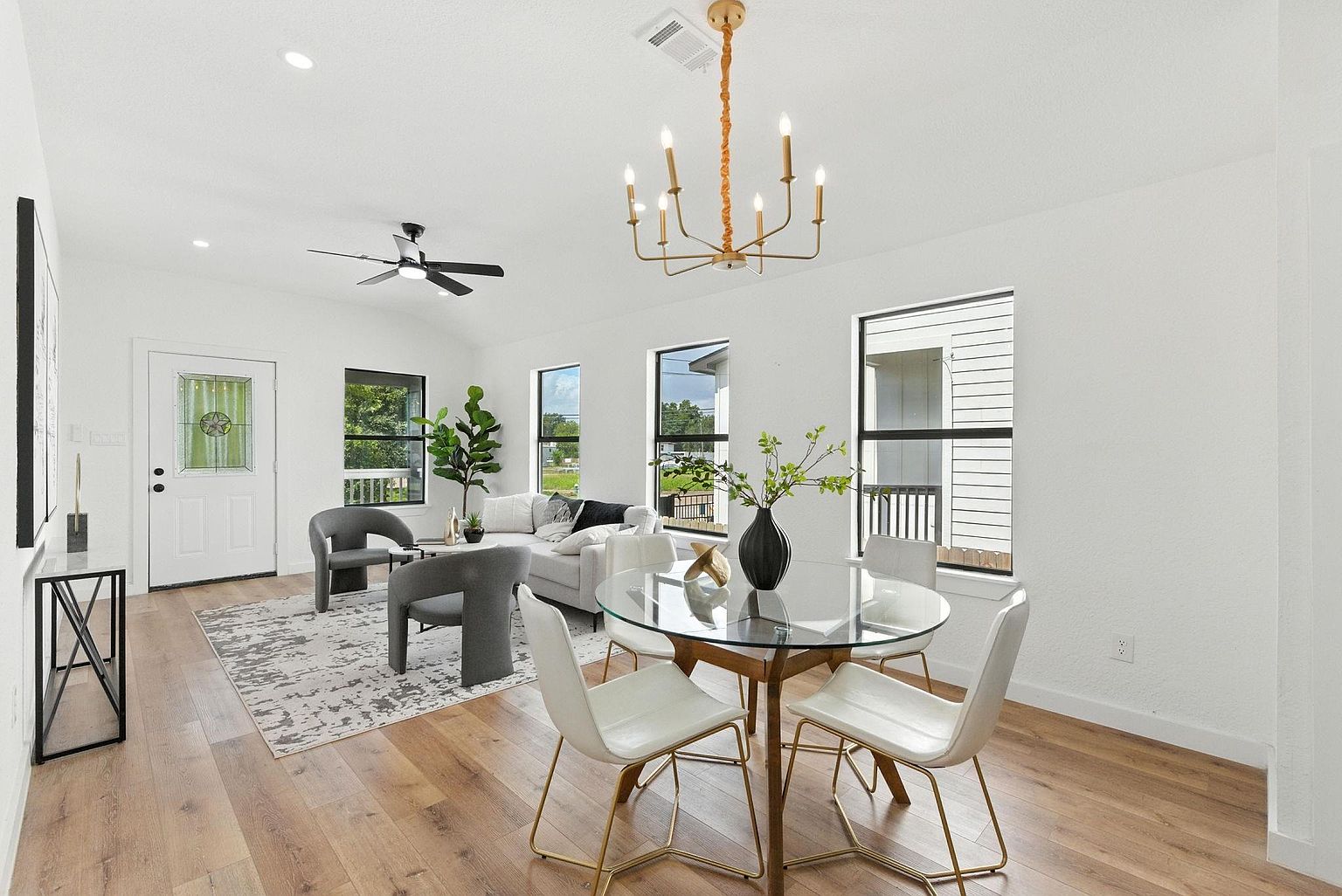 Modern property with spacious rooms and natural lighting