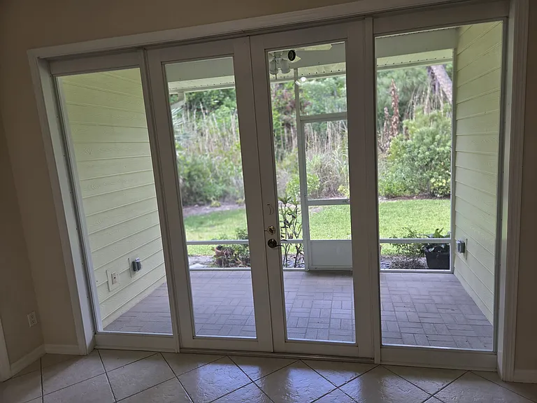 Back porch off living room
