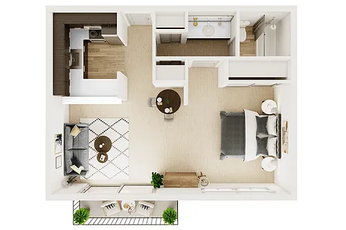 Floor plan Studio