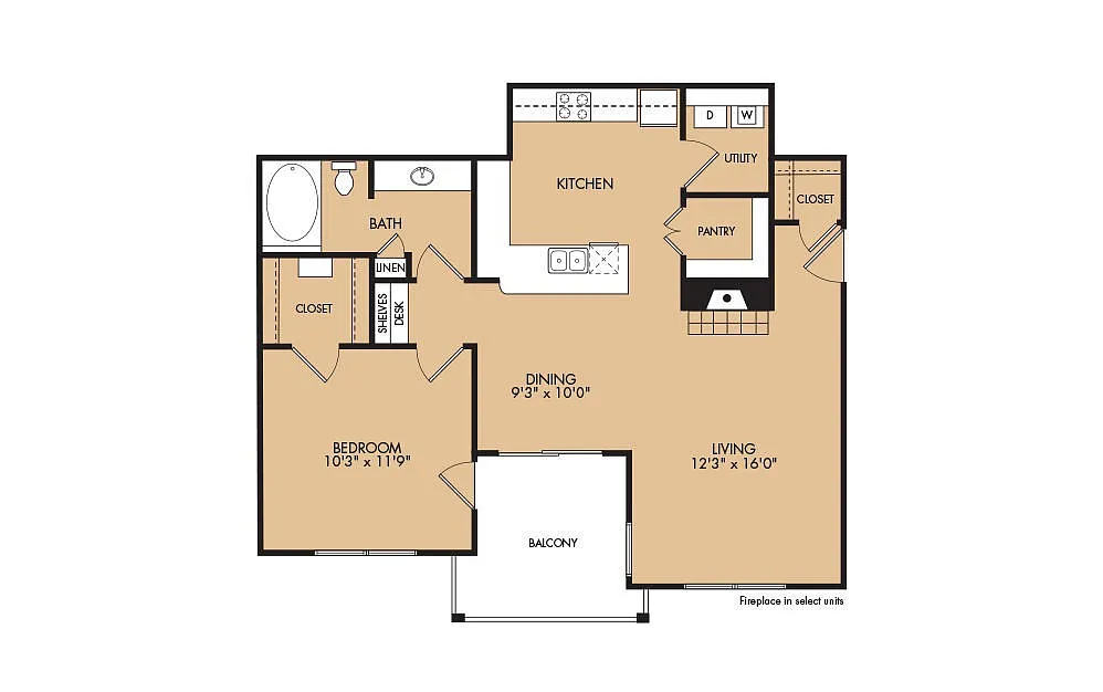Floor plan A5 -1X1