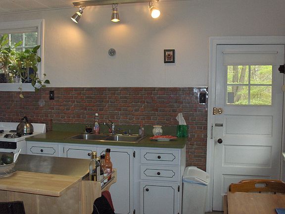 Kitchen view w/ Backdoor