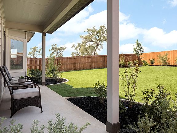 Sip your morning coffee on the covered patio.