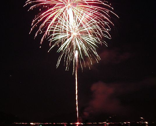 front row seats for the 4th of July fireworks 