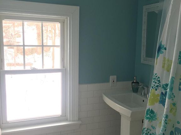 Newly renovated upstairs hallway bathroom.