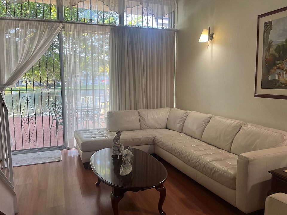 Living room overlooking lake