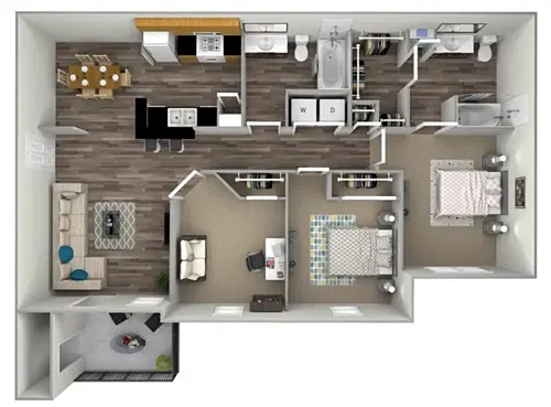 Floor plan 2 Bedroom