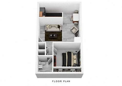 Floor plan 1 Bedroom Deluxe