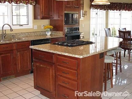 Inviting Island and Full Dining Area