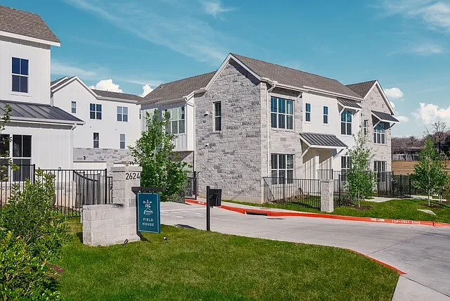 Front of the gated community