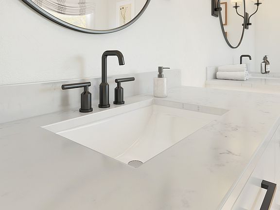 Black matte bath faucet