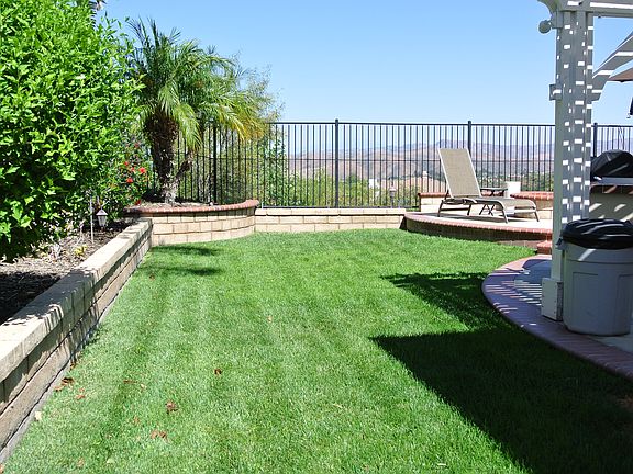 Grass area for playing