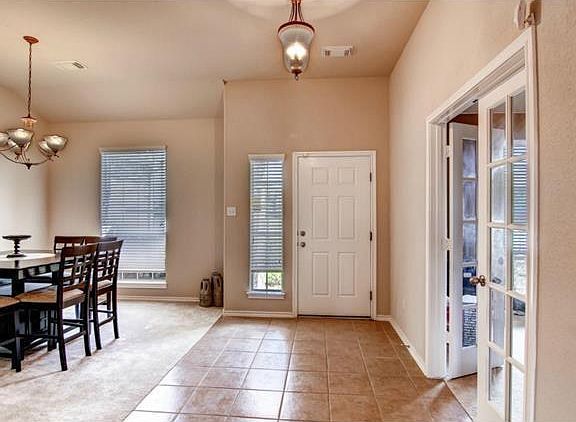 Entryway, dining room, office