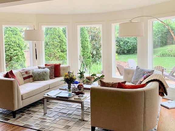 Sunroom looking into back yard