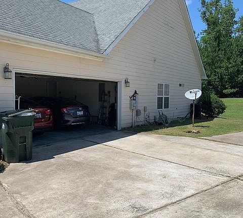Spacious two car garage.