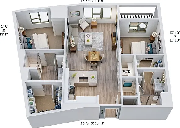 C11 | 2x2 | 1081 sq ft C11 | 2x2 | 1081 sq ft