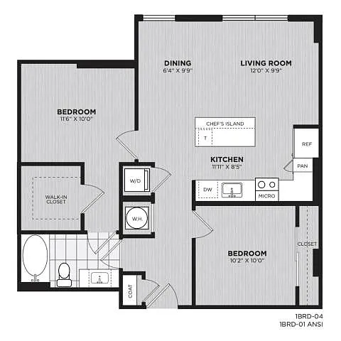 Floor plan B1C