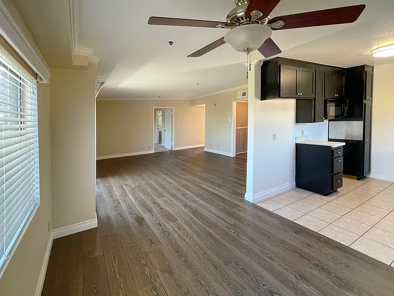 Dining area with open concept layout