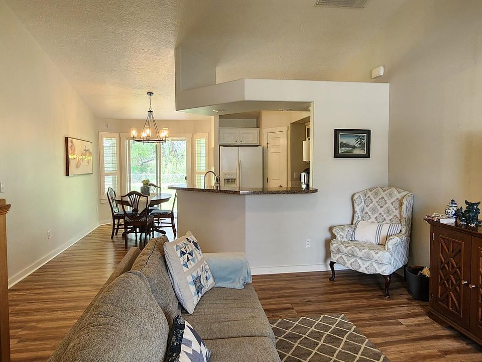 Living room to dining room and kitchen.