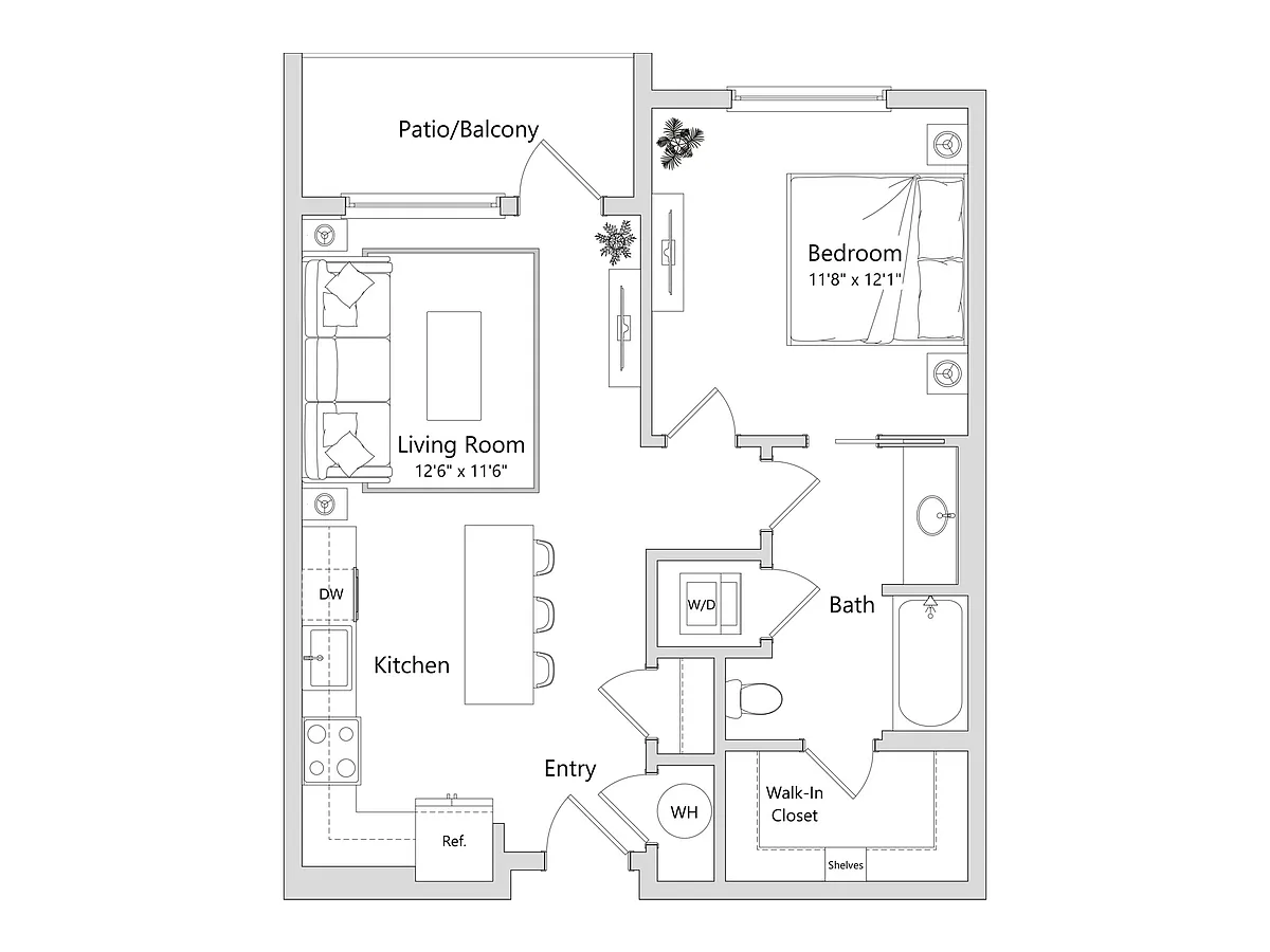 Floor plan 1C