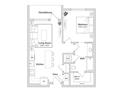 Floor plan 1C