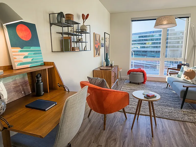 Open concept layouts with spacious living spaces.