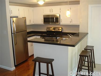 View of eat-in kitchen from dining room