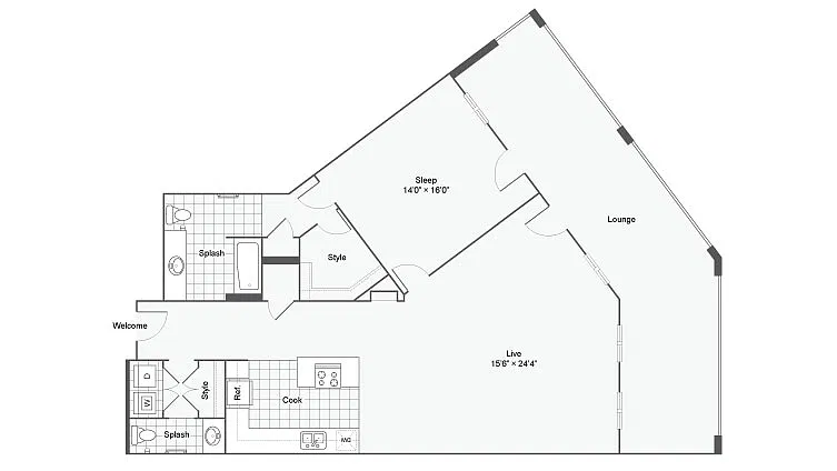Floor plan A61