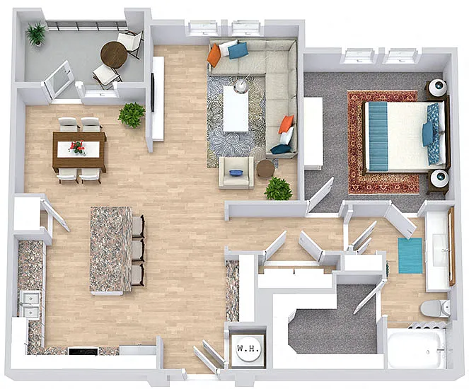 Floor plan Mustang