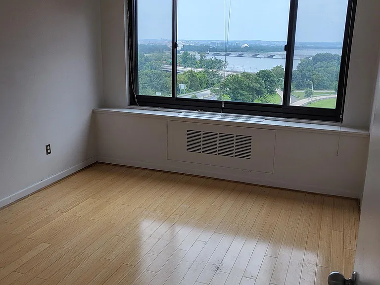 Bedroom with hardwood floors
