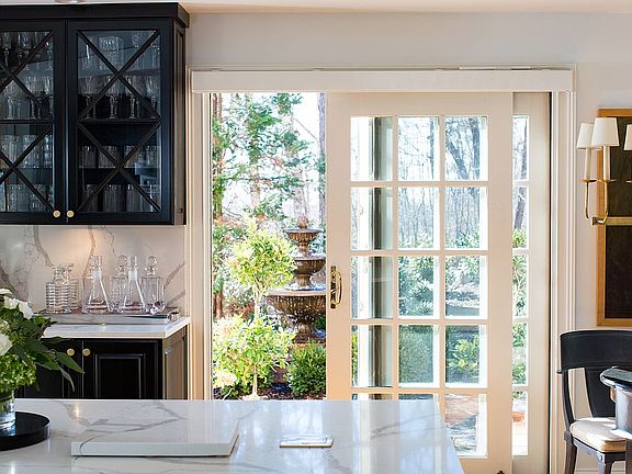 Kitchen View of Fountain 